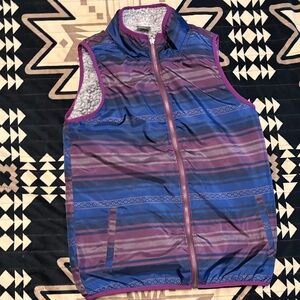 Striped Blue and Purple Vest